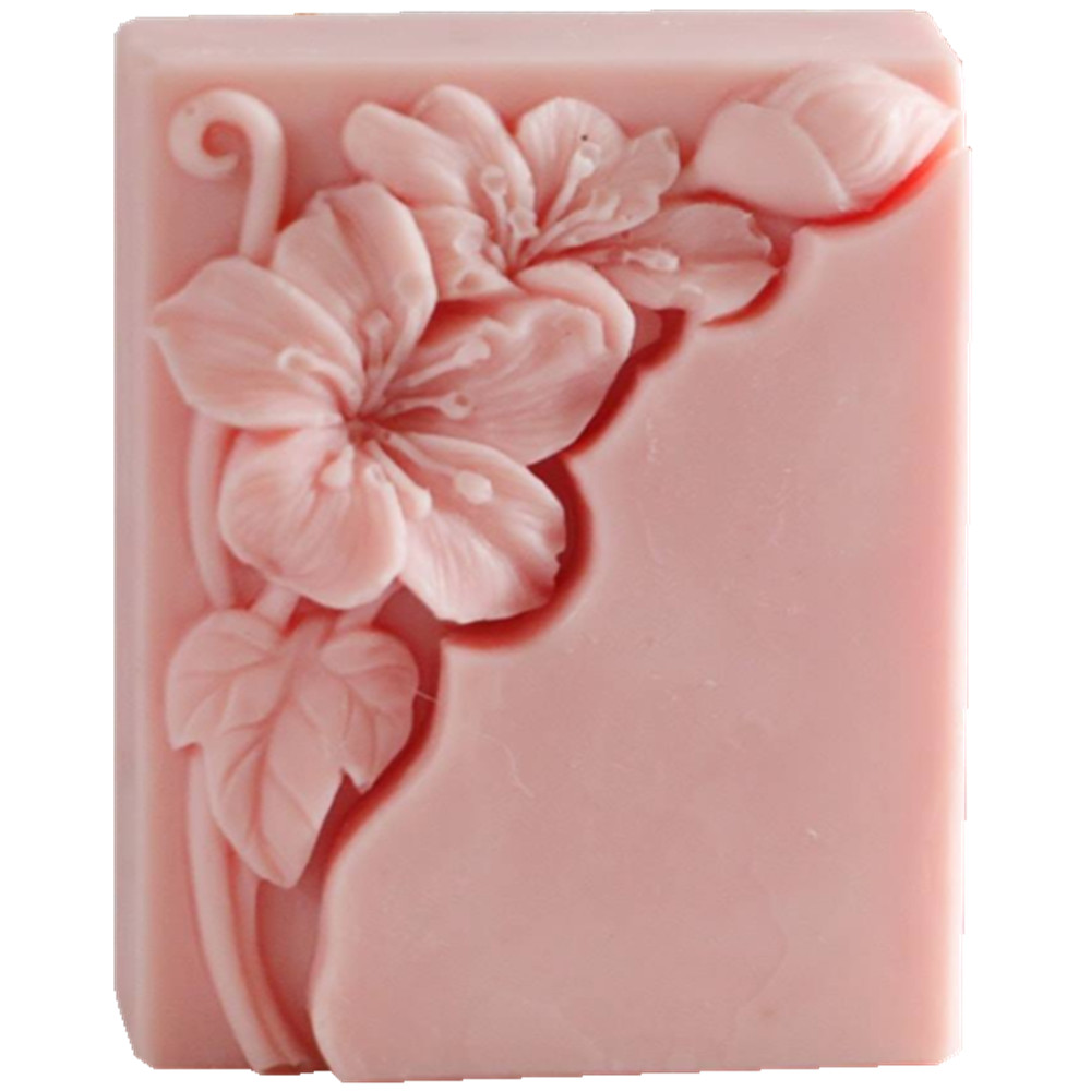Soap Making Process - Pretty Çiçek Sabun Kalıp Dikdörtgen Çiçeği