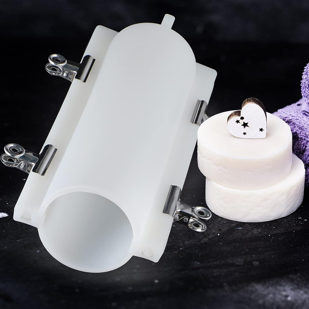 Soap Making At Home - Klipsli Büyük Silindir Tüp Sabun Kalıbı,