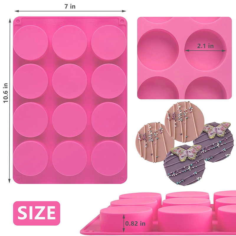 Yuvarlak Silikon Kalıplar 12 B - Soap Making Fragrance incelemesi ve fiyatı