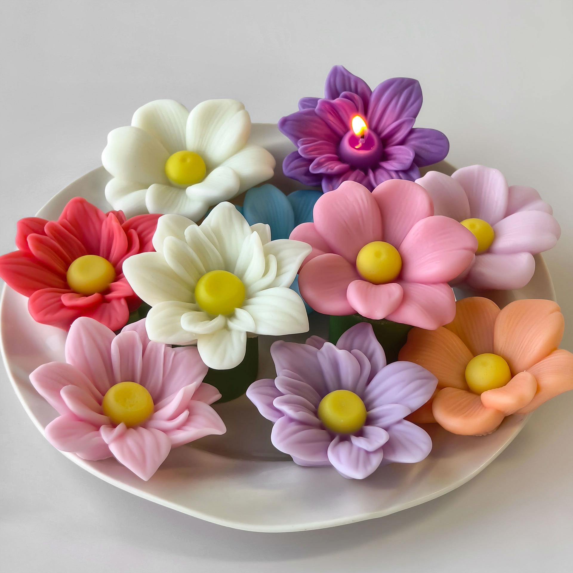 DIY Çiçekler Aroma Mum silikon - Soap Making At Home incelemesi ve fiyatı
