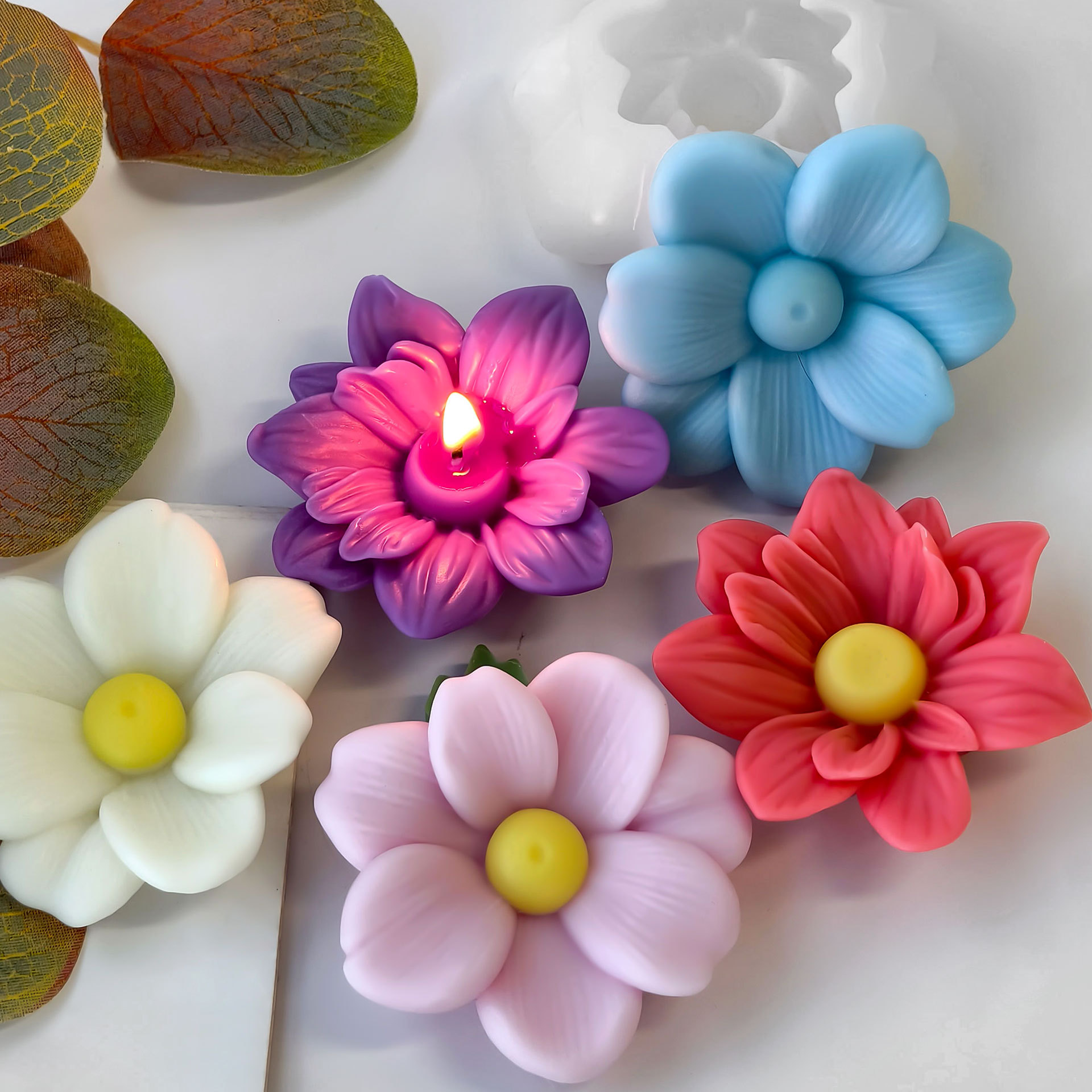 DIY Çiçekler Aroma Mum silikon - Soap Making At Home incelemesi ve fiyatı