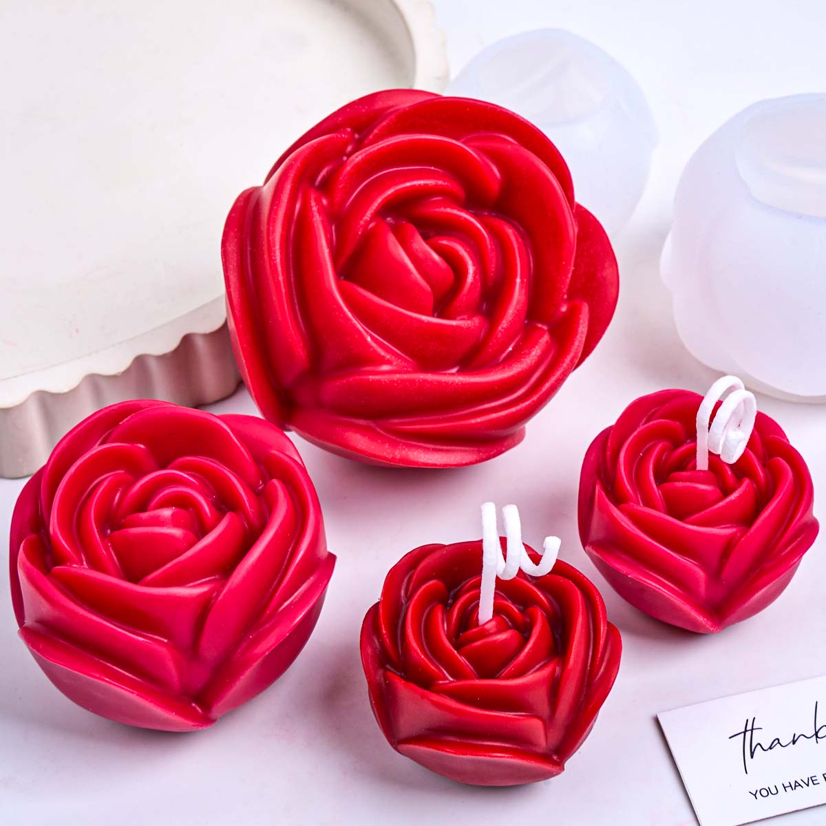 3D Çiçek Şekli Silikon Mum Kal - Soap Making Fragrance incelemesi ve fiyatı