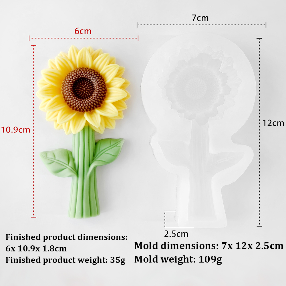 3D Güneş Çiçek Silikon Kalıp A - Soap Making At Home incelemesi ve fiyatı