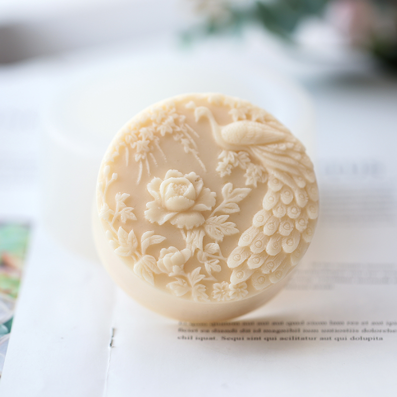Tavuskuşu Çiçek Desen Silikon  - Soap Making At Home incelemesi ve fiyatı