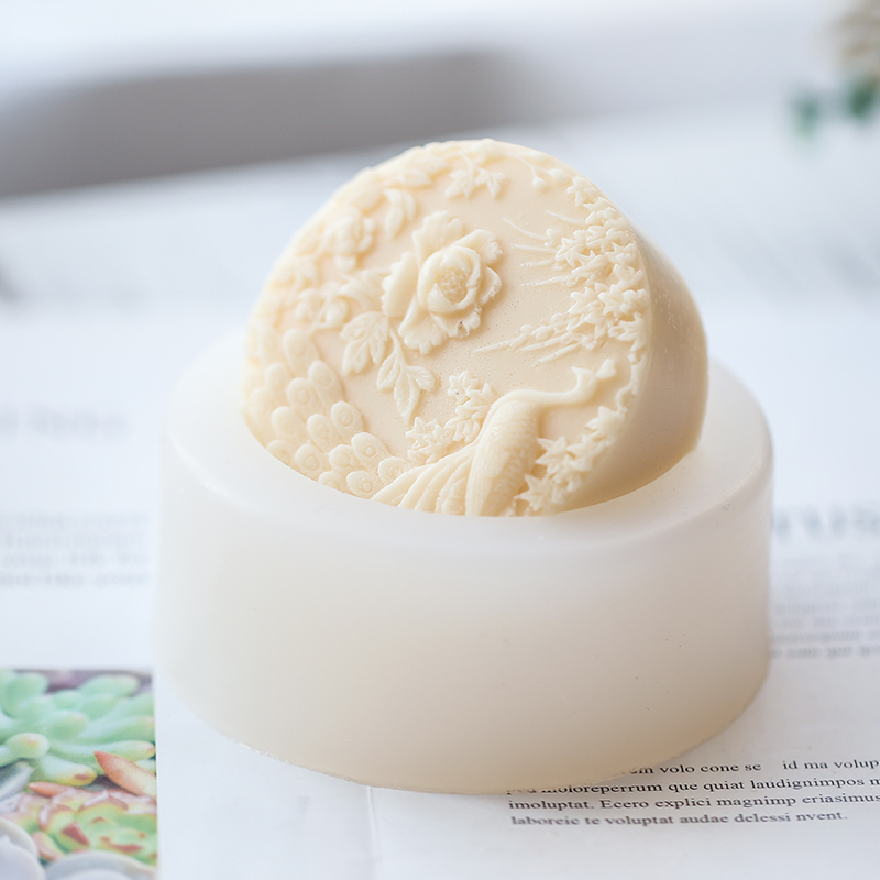 Tavuskuşu Çiçek Desen Silikon  - Soap Making At Home incelemesi ve fiyatı
